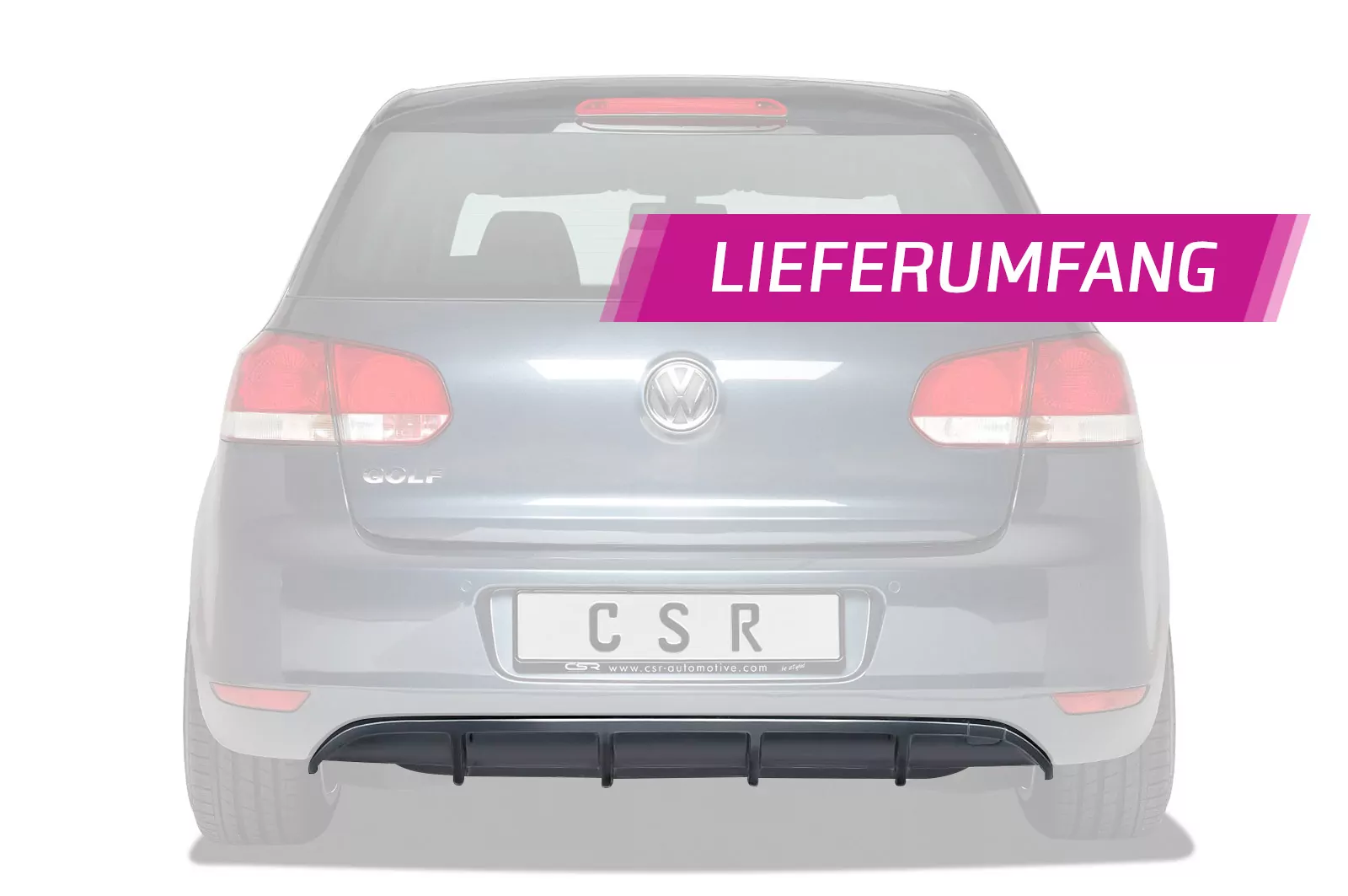 Heckansatz für VW Golf 6 Steilheck HA220