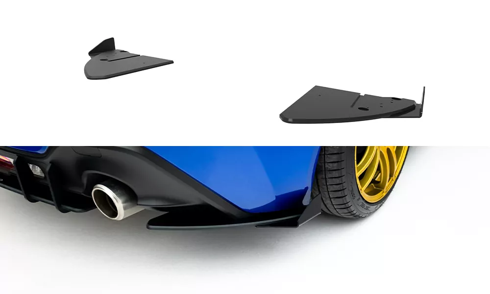 Street Pro Heck Ansatz Flaps Diffusor V.1 +Flaps Für Toyota GR86 Mk1 Schwarz Hochglanz