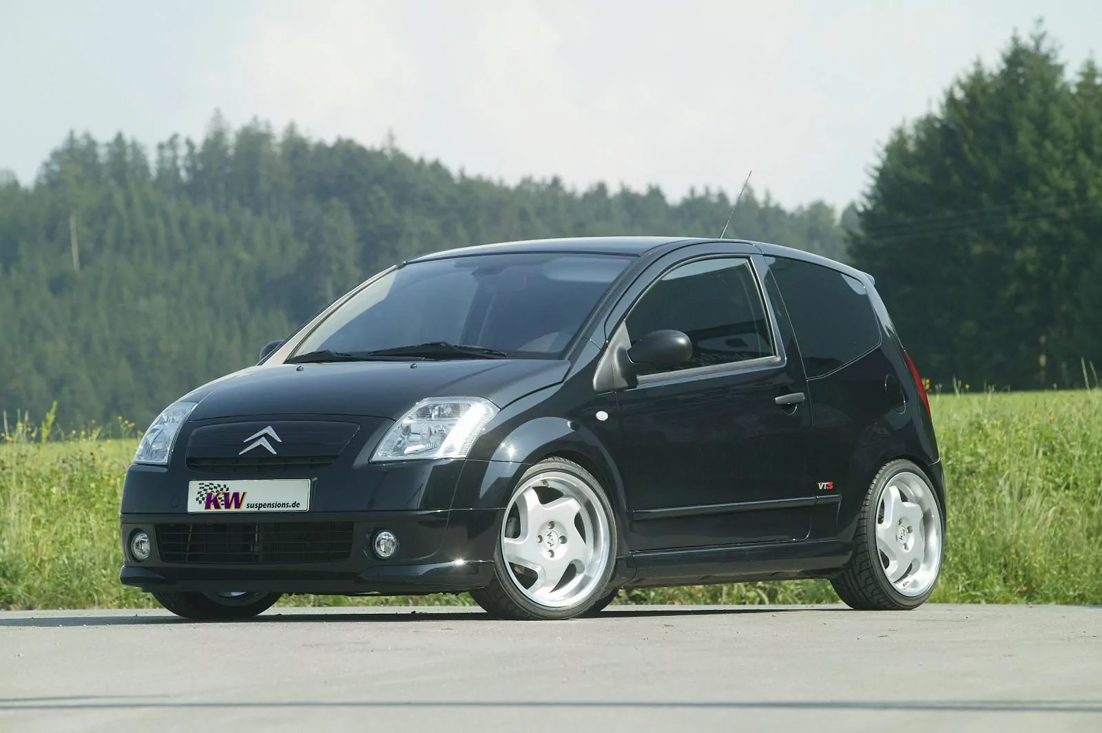 KW Gewindefahrwerk V2 inox CITROËN C2 (JM_) 07/2003-09/2017