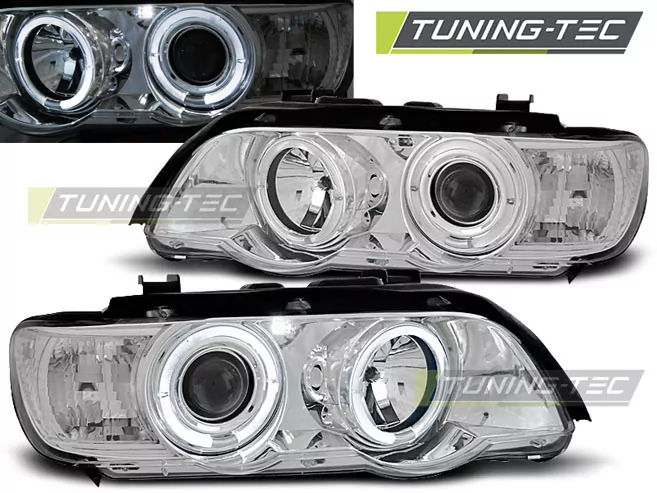 HEADLIGHTS ANGEL EYES CHROME fits BMW X5 E53 09.99-10.03
