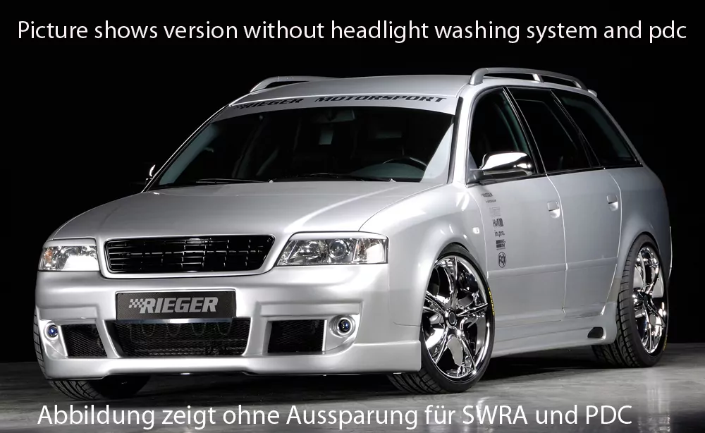 Rieger Spoilerstoßstange S6-Look für Audi A6 (4B) | Avant 07.01- (ab Facelift) -> ab Bj. 2002, nicht für V8!