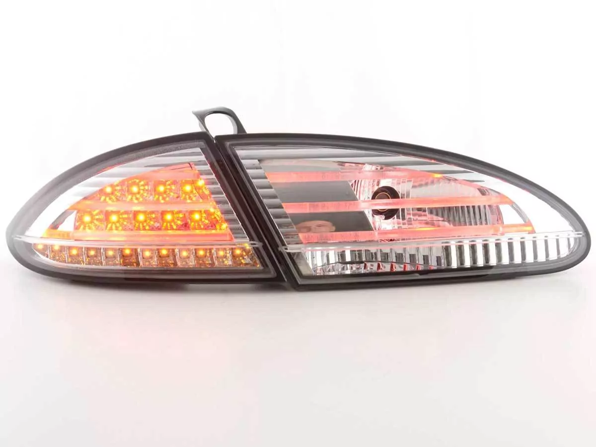 LED Rückleuchten Set Seat Leon Typ 1P Bj. 05-09 chrom