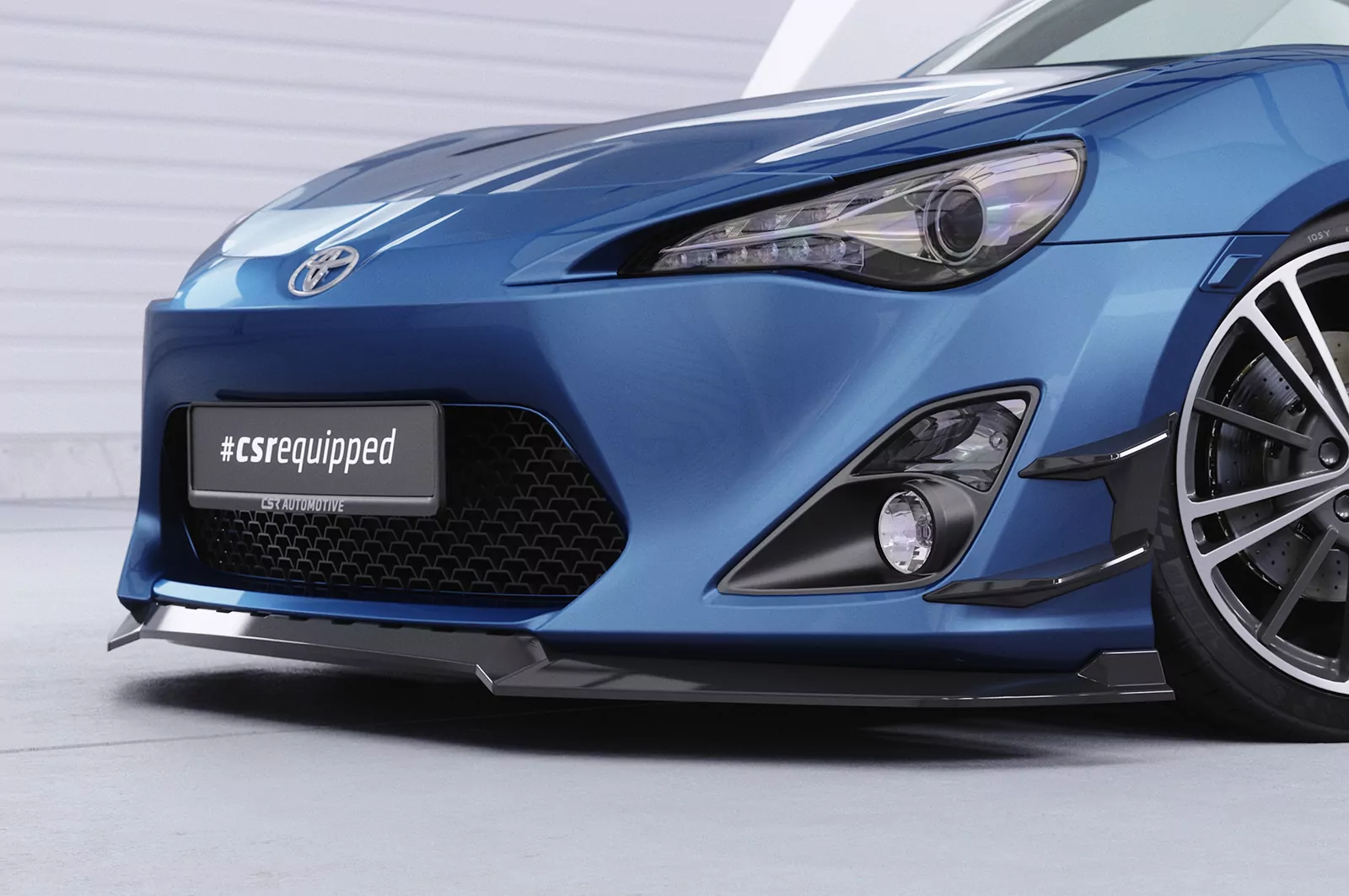 Cup-Spoilerlippe mit ABE für Toyota GT86 (ZN6) CSL539 Schwarz Strukturiert