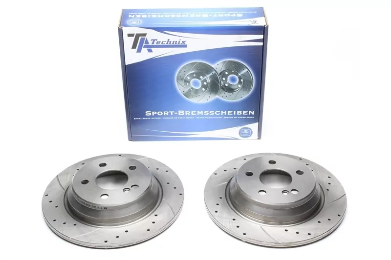 TA Technix Sport Bremsscheiben Satz Hinterachse passend für Mercedes Benz S-Klasse W220