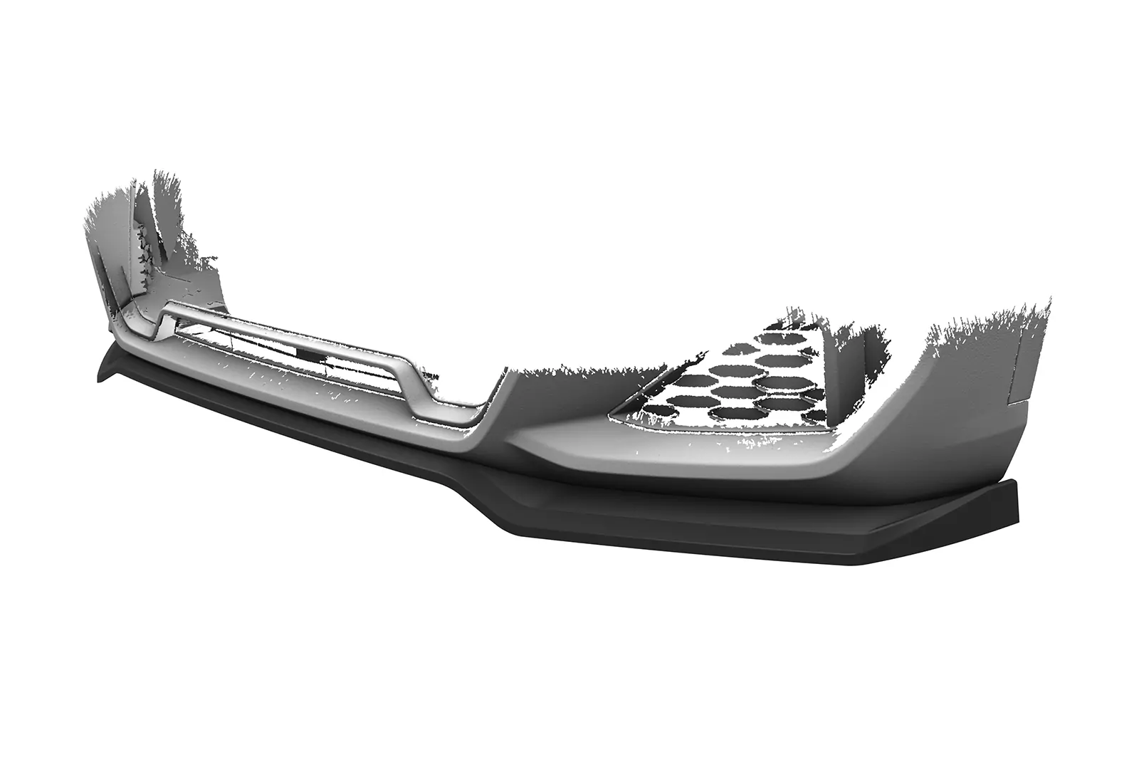 Cup-Spoilerlippe mit ABE für BMW X1 U11 M-Paket CSL777 Schwarz Strukturiert