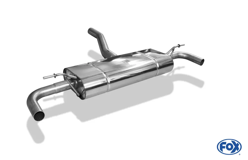 Mercedes GLA - X156  Endschalldämpfer quer Ausgang rechts/links - ohne Endrohre mit 90° Bögen für Modelle mit original Endrohrblenden