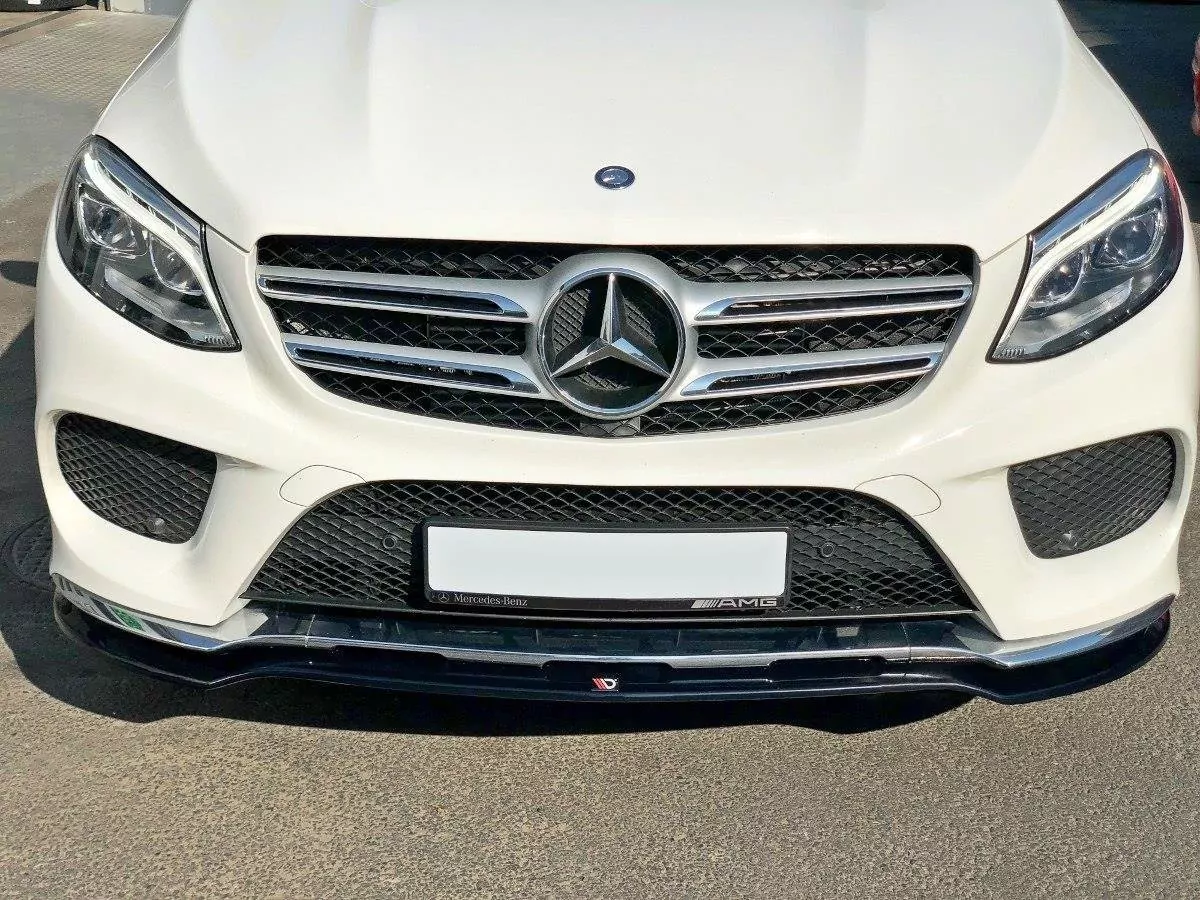 Front Ansatz Passend Für V.1 Passend Für Mercedes GLE W166 AMG-Line Schwarz Hochglanz Schwarz Hochglanz