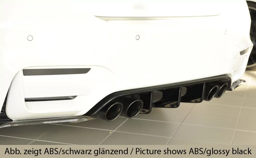 Rieger Heckeinsatz für BMW 3er F80 M3 (M3) | Lim. 01.14- für orig. Heckschürze