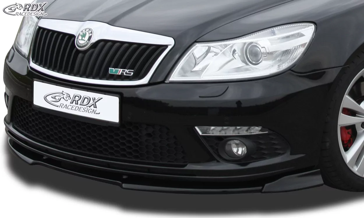 RDX Frontspoiler VARIO-X für SKODA Octavia 2 RS Facelift Typ 1Z 2008+ Frontlippe Front Ansatz Vorne Spoilerlippe