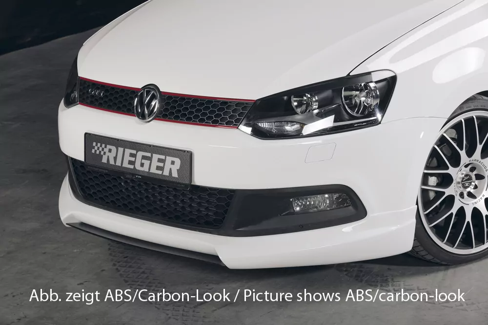 Rieger Spoilerschwert für VW Polo 6 GTI (6R) | 3-tür. 05.10-01.14 (bis Facelift) für Spoilerlippe 47211 / 47215