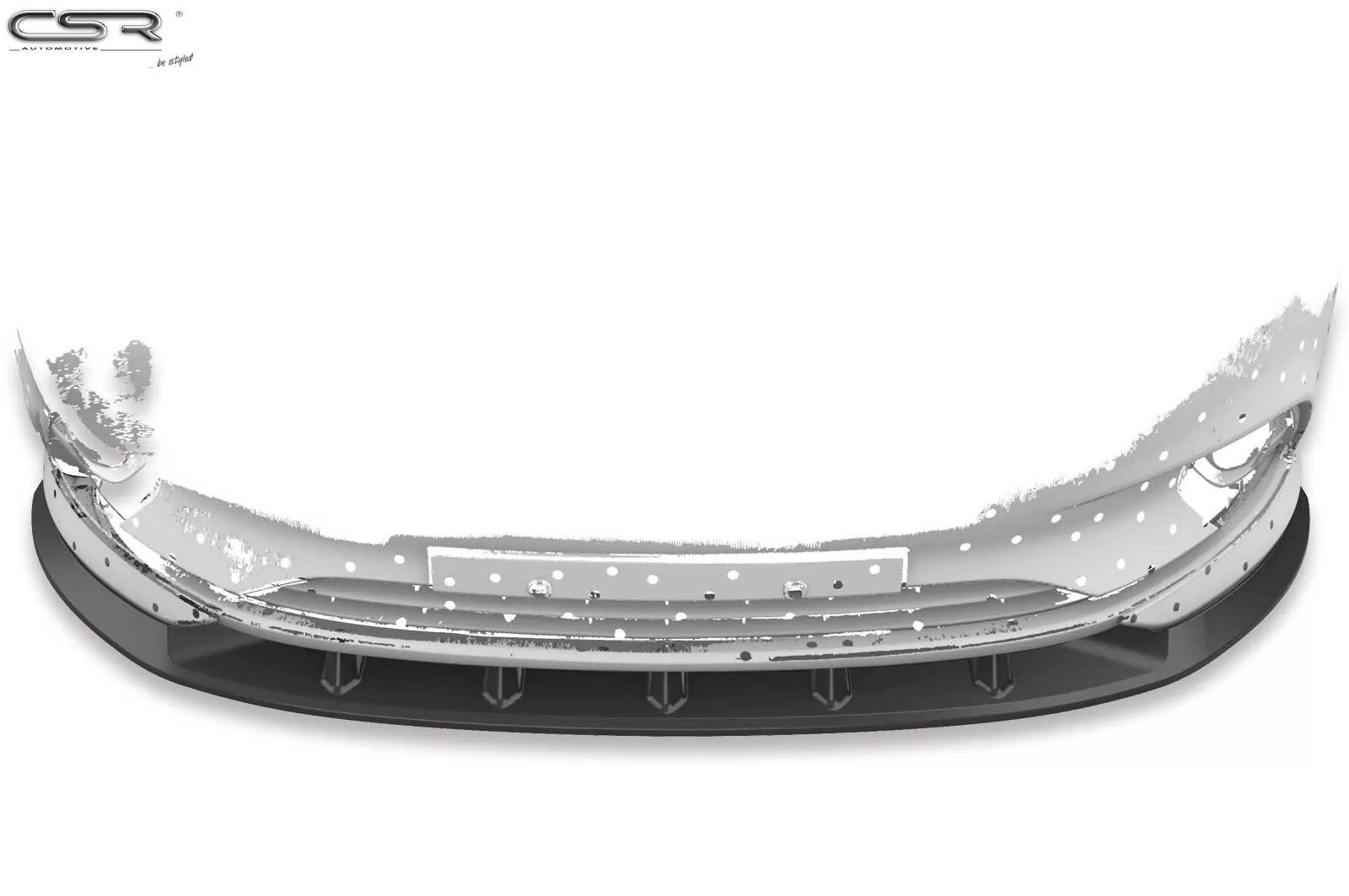 Cup-Spoilerlippe mit ABE für Opel Corsa E OPC-Line CSR-CSL154-M Carbon Look (matt)