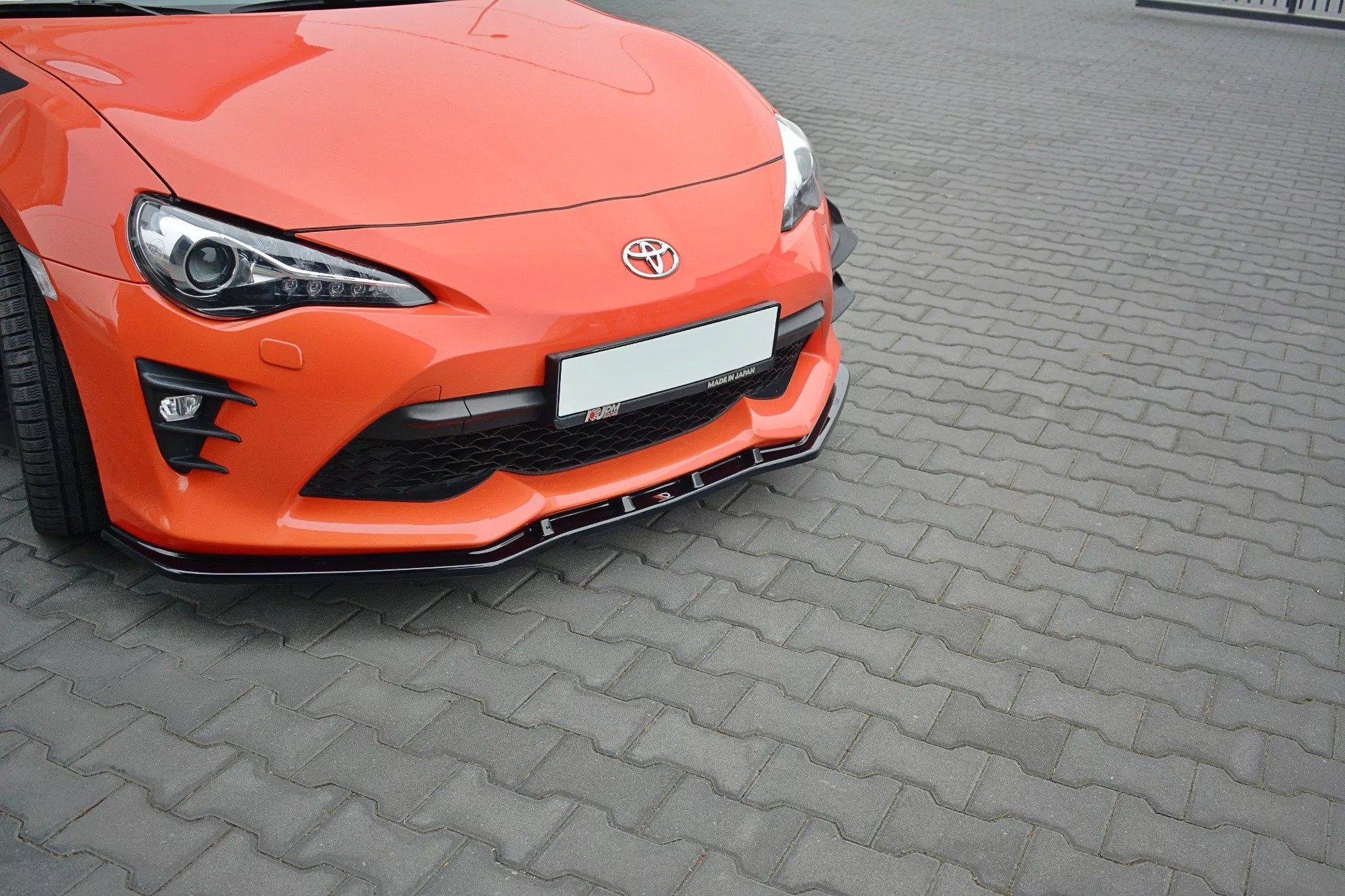 Front Ansatz Passend Für V.3 Passend Für TOYOTA GT86 FL Schwarz Hochglanz Schwarz Hochglanz
