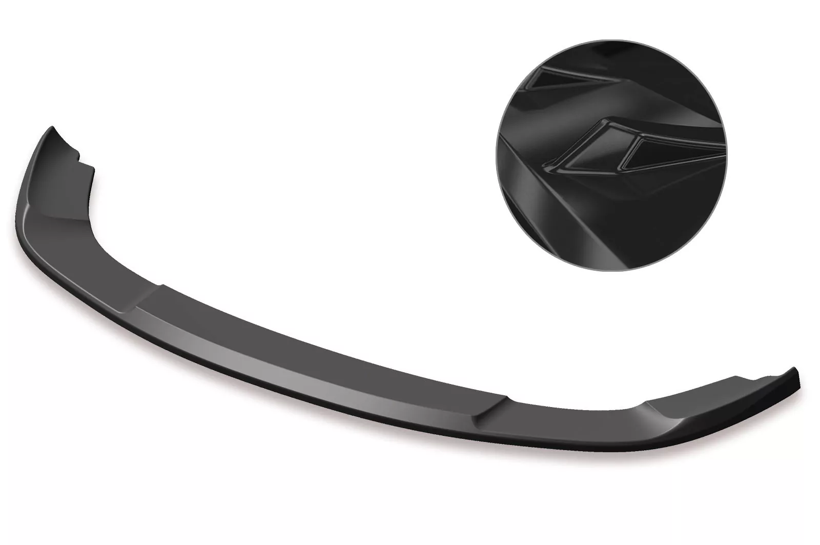 Cup-Spoilerlippe mit ABE für VW Touran I (Typ 1T) Glossy (schwarz hochglanz)