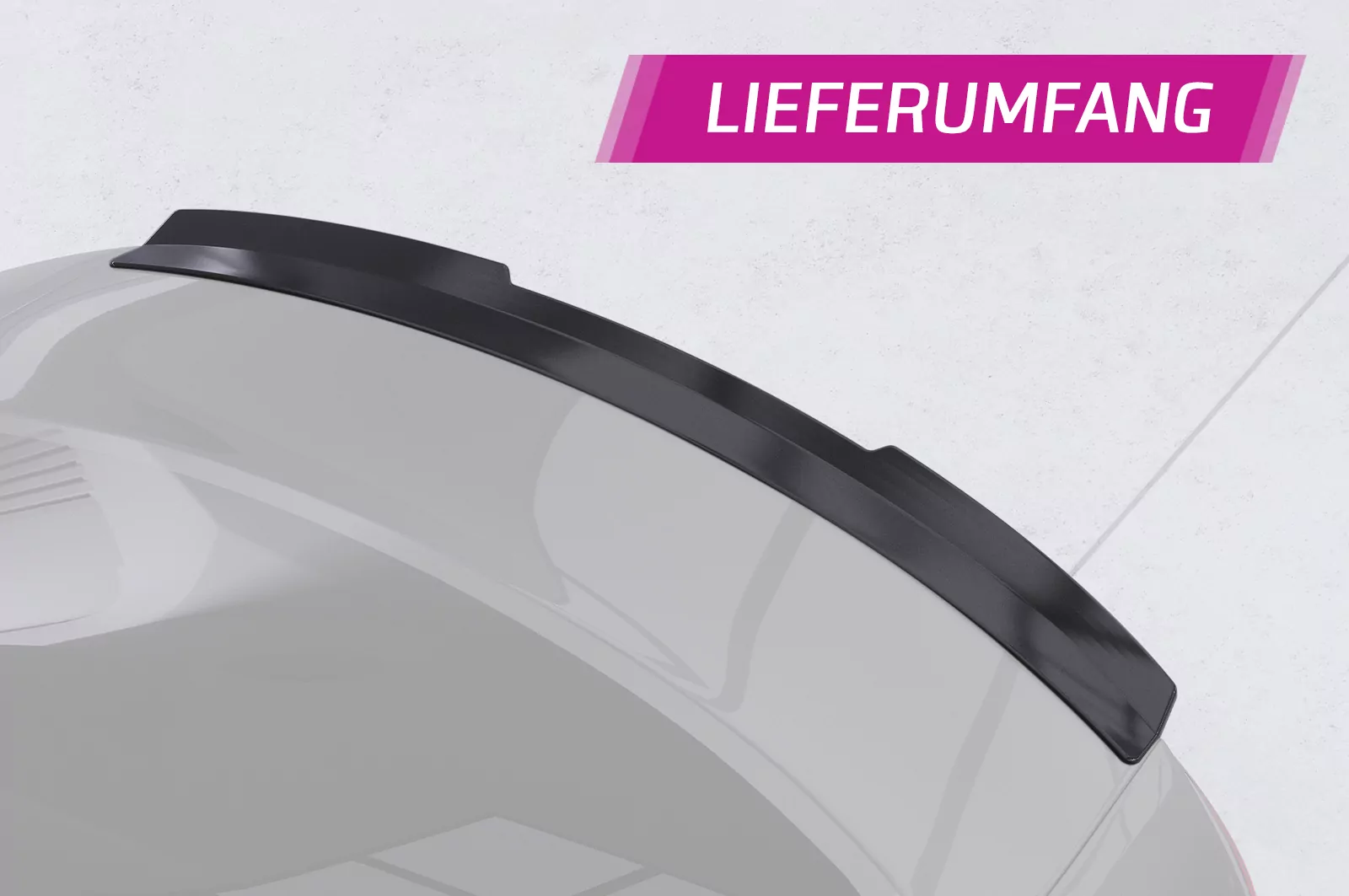 Heckflügel mit ABE für Audi A5 8T Coupé HF592 Strukturiert (schwarz matt)