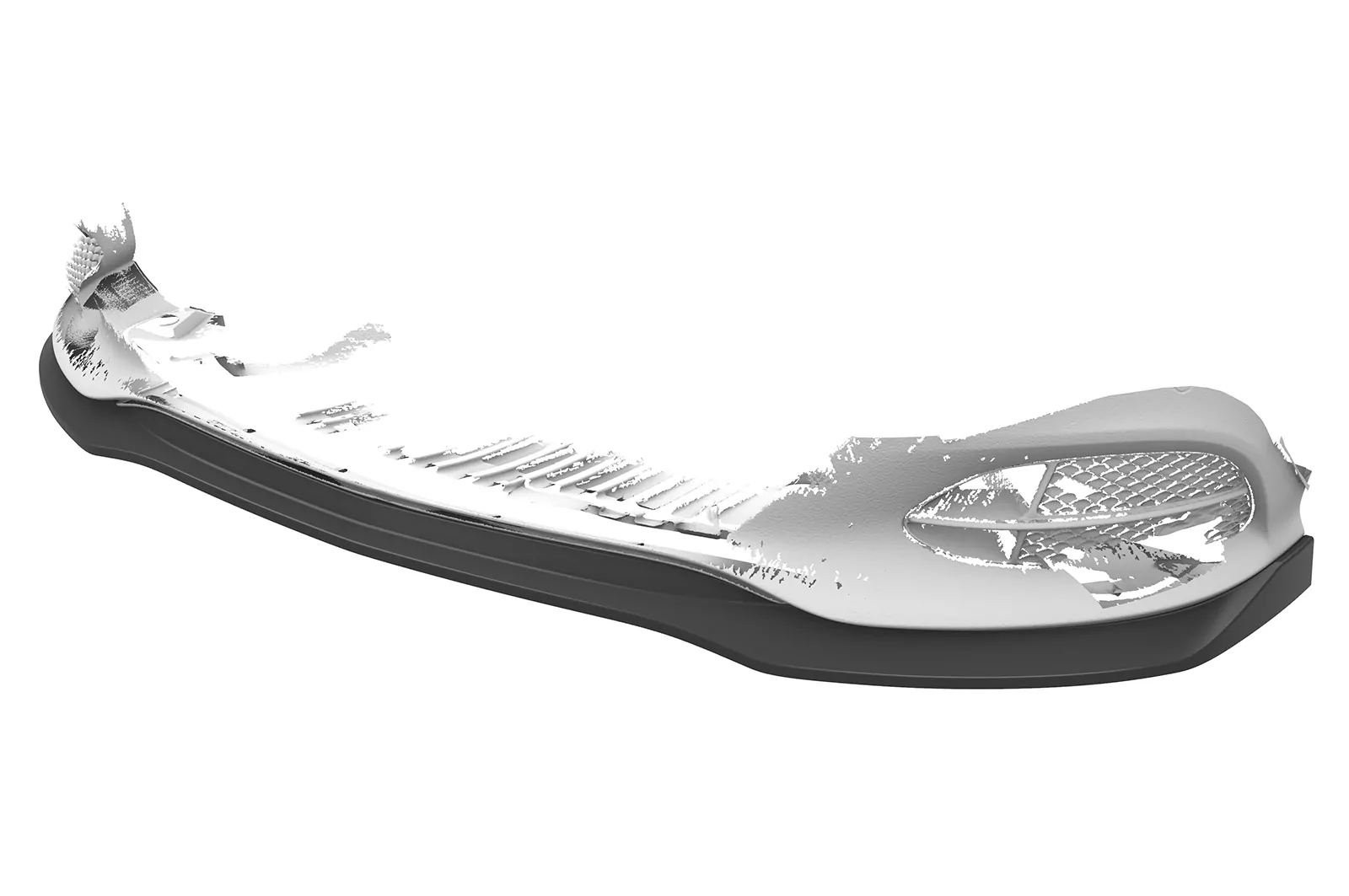 Cup-Spoilerlippe mit ABE für Mercedes Benz E-Klasse (W212/S212) CSL751 Schwarz Strukturiert