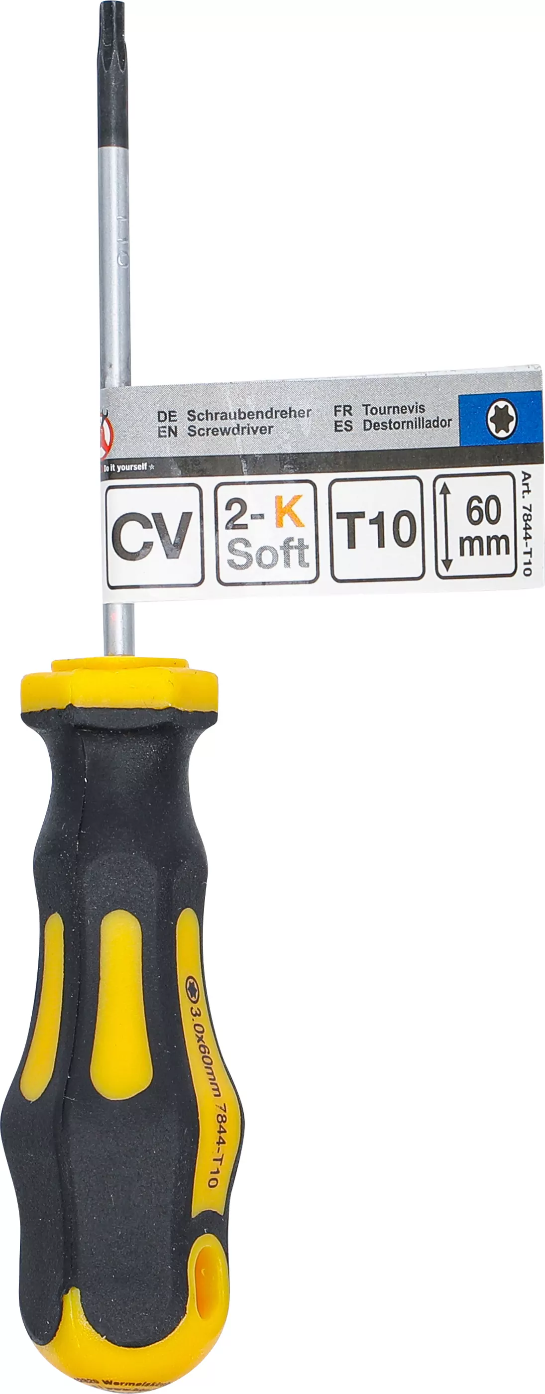 Schraubendreher | T-Profil (für Torx) T10 | Klingenlänge 60 mm