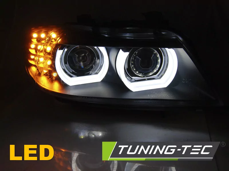 Xenon Headlights Led Drl Black Afs Fits Bmw E90/e91 09-11