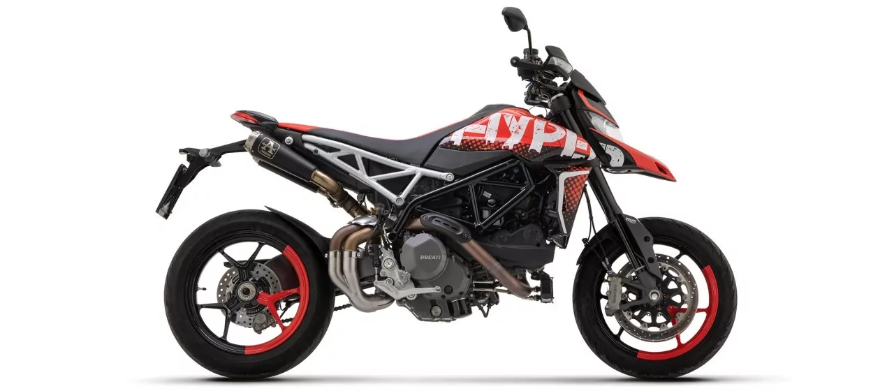 Arrow Pro-Race Edelstahl Schwarz Ducati Hypermotard 950/SP ´19 -22