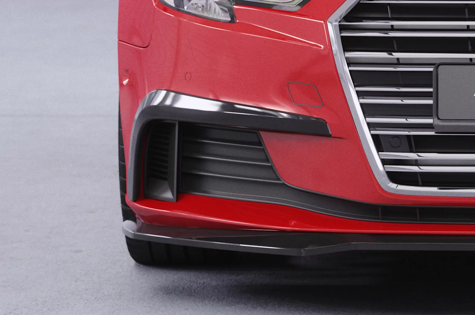 Airintakes für Audi A3 (8V) AI034 Schwarz Strukturiert