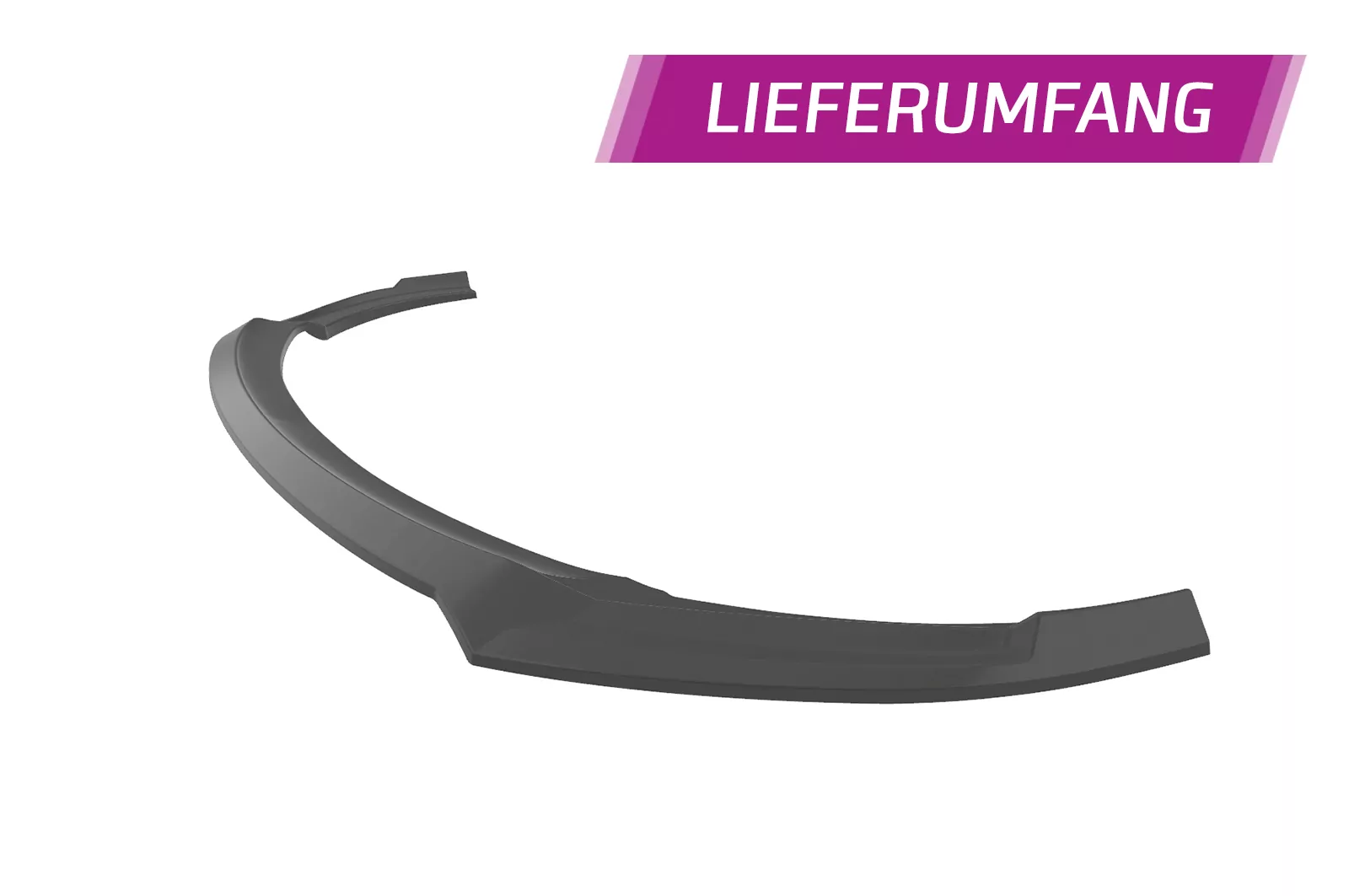 Cup-Spoilerlippe mit ABE für Hyundai I30 (GD) Turbo CSL635 Schwarz Strukturiert