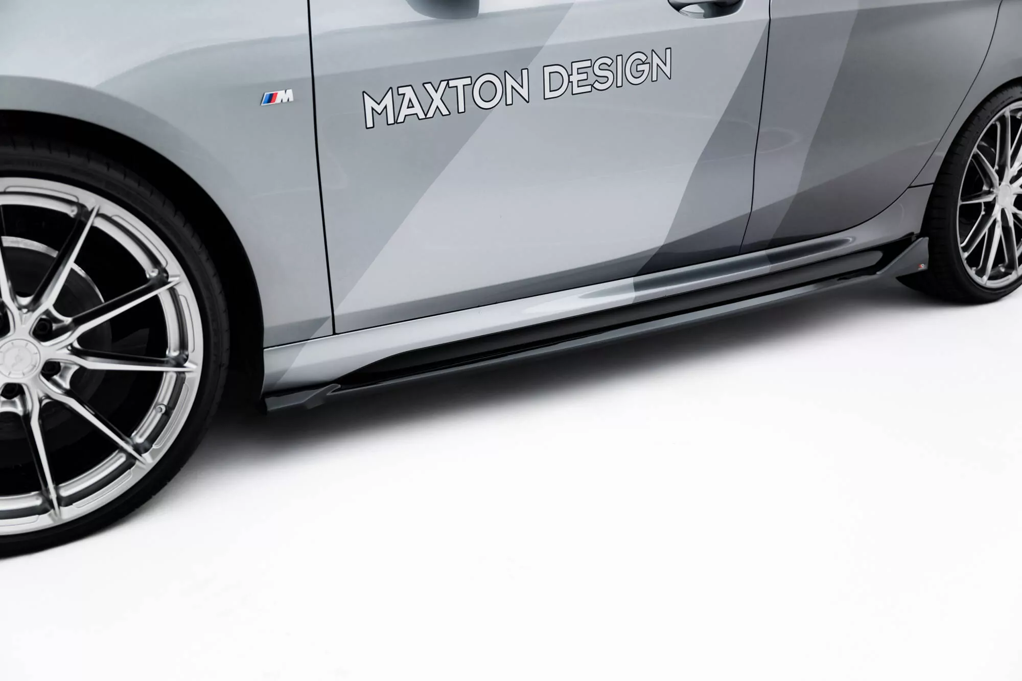 Seitenschweller Ansatz Für V.2 Für BMW M135i / 1 M-Paket F70 Schwarz Hochglanz