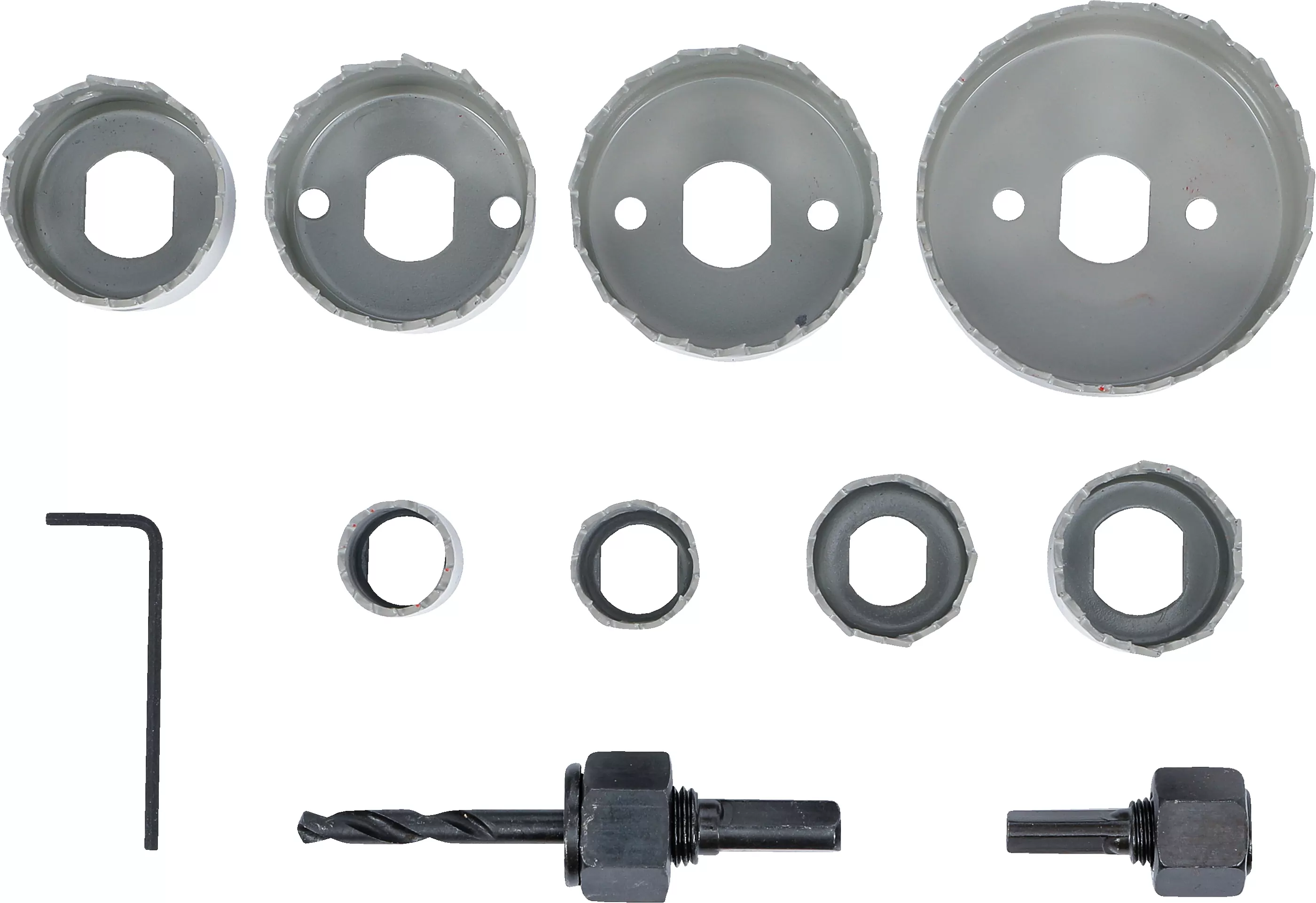 Lochsägen-Satz | Ø 19 - 64 mm | Tiefe 24 mm | 11-tlg.