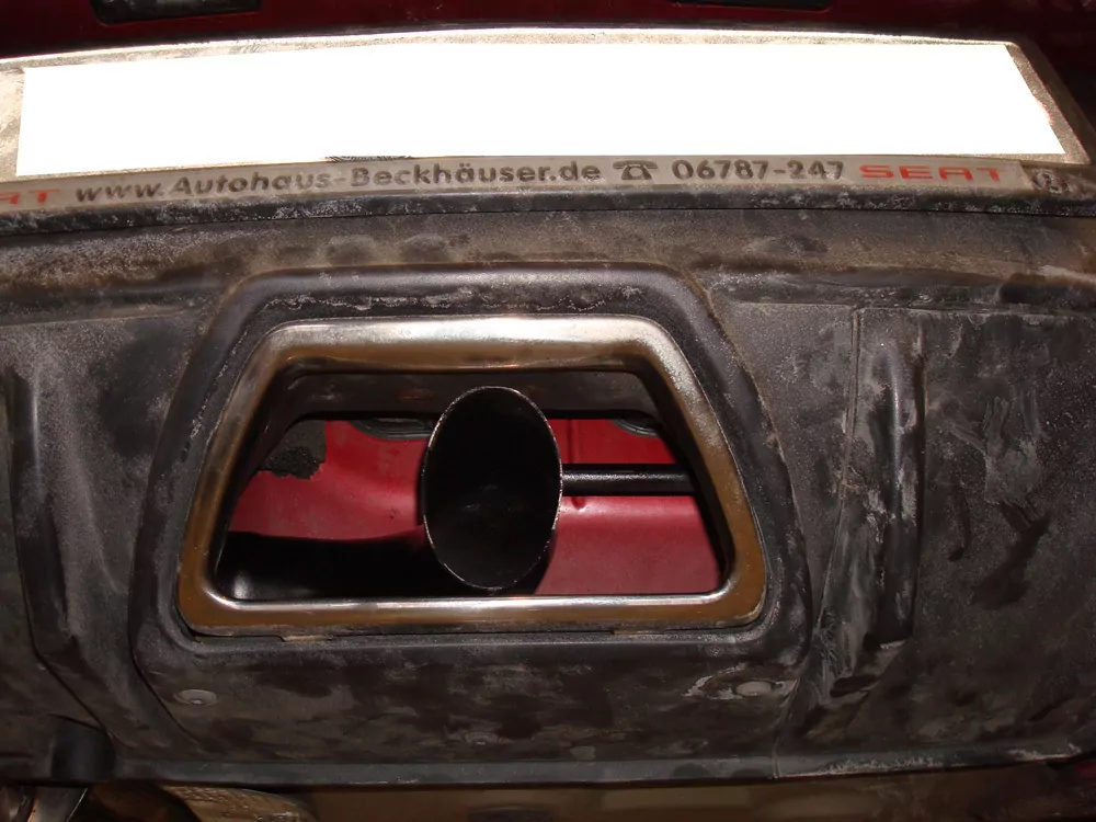 Seat Ibiza 6J - Cupra  Endschalldämpfer - 1x55 Typ 10 (nicht sichtbar)