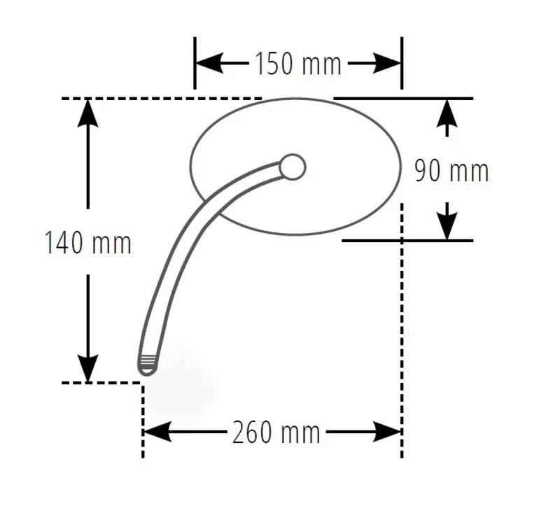 SHIN YO Mirror Black With LED Indicators (Pair)