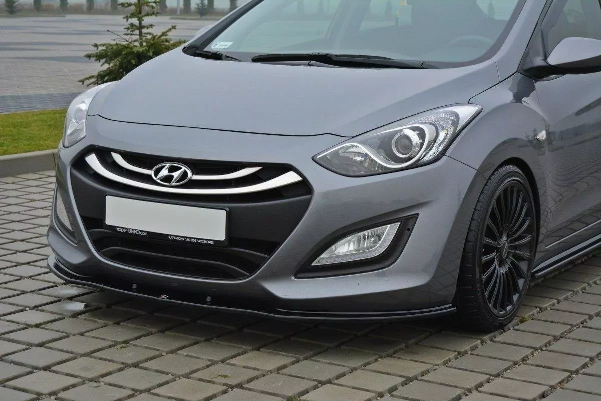 Front Ansatz Passend Für Passend Für Hyundai I30 Mk.2 Schwarz Hochglanz Schwarz Hochglanz