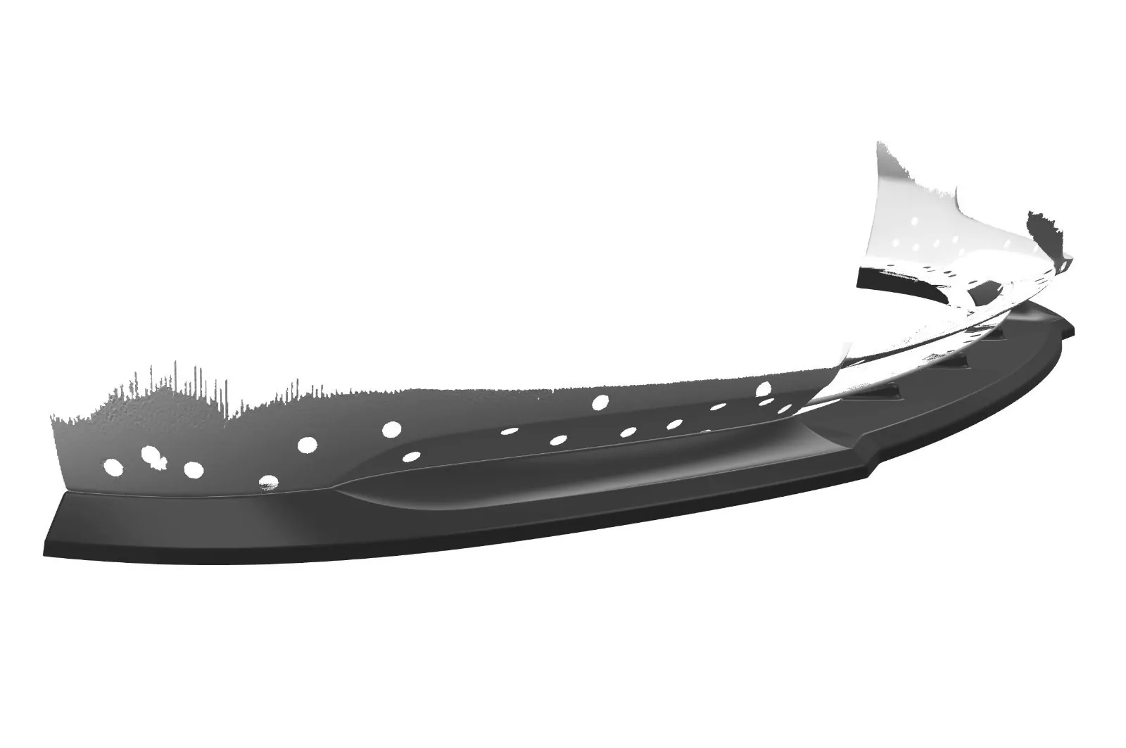 Cup-Spoilerlippe mit ABE für BMW 1er F20/F21 LCI CSL473-M Carbon Look (matt)