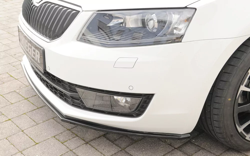 Rieger Spoilerschwert für Skoda Octavia (5E) | Lim. 02.13-01.17 (bis Facelift) für orig. Frontschürze