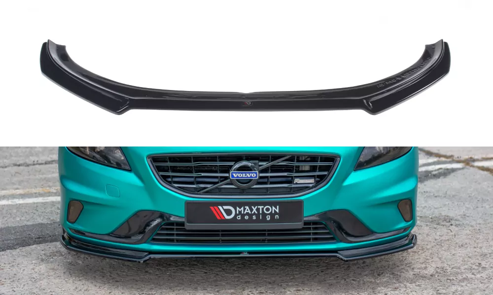Front Ansatz Passend Für Passend Für Volvo V40 R-design Schwarz Hochglanz Schwarz Hochglanz