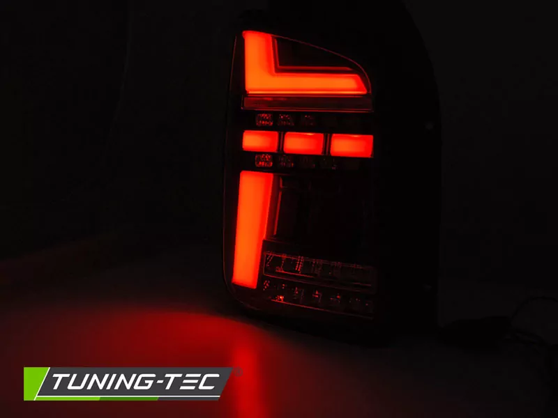 Led Bar Tail Lights Black Smoke Seq Fits Vw T6,t6.1 15-21 Oem Led