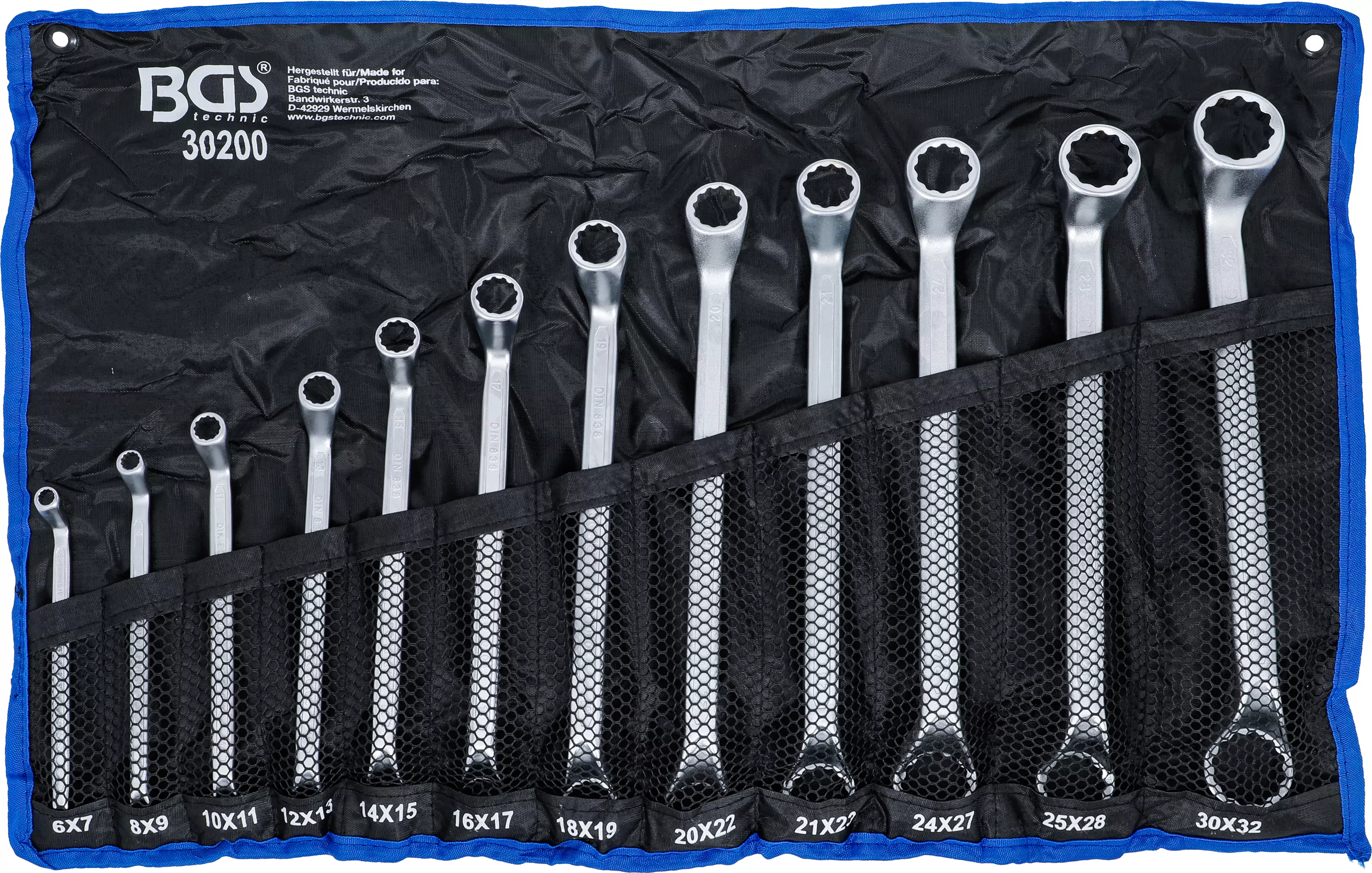 Doppel-Ringschlüssel-Satz | tief gekröpft | SW 6 - 32 mm | 12-tlg.