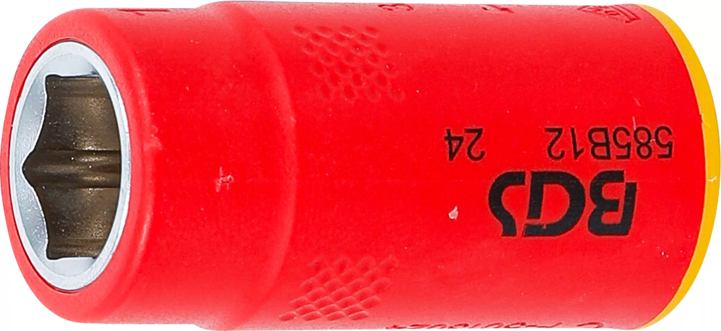 VDE-Steckschlüssel-Einsatz Sechskant | Antrieb Innenvierkant 10 mm (3/8") | SW 12 mm