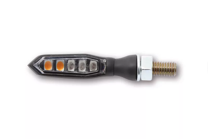 HIGHSIDER pro Sonic-X1 LED Rück-, Bremslicht, Blinker Schwarz/Getönt 3in1, E-Geprüft (Paar)