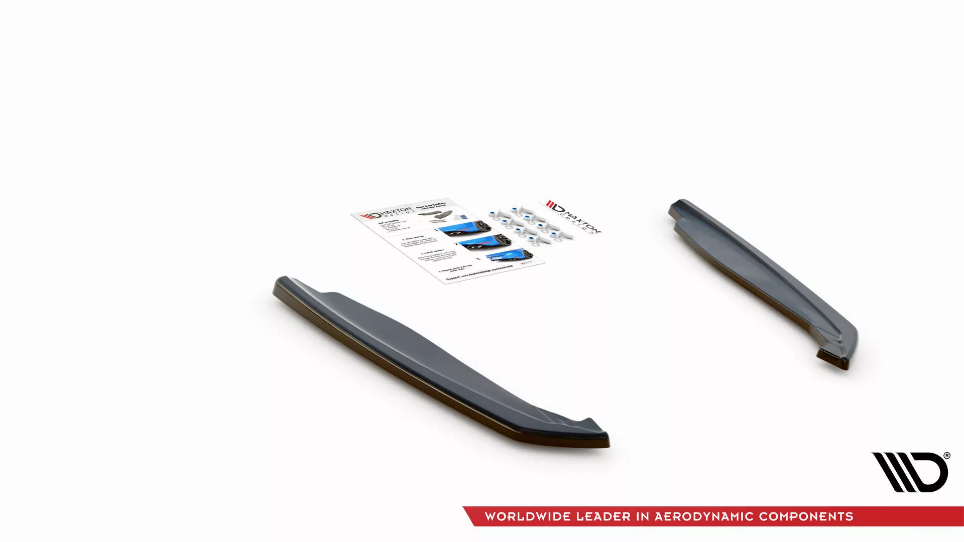 Heck Ansatz Flaps Diffusor V.2 Für BMW M8  Gran Coupe F93 / Coupe F92 Schwarz Hochglanz