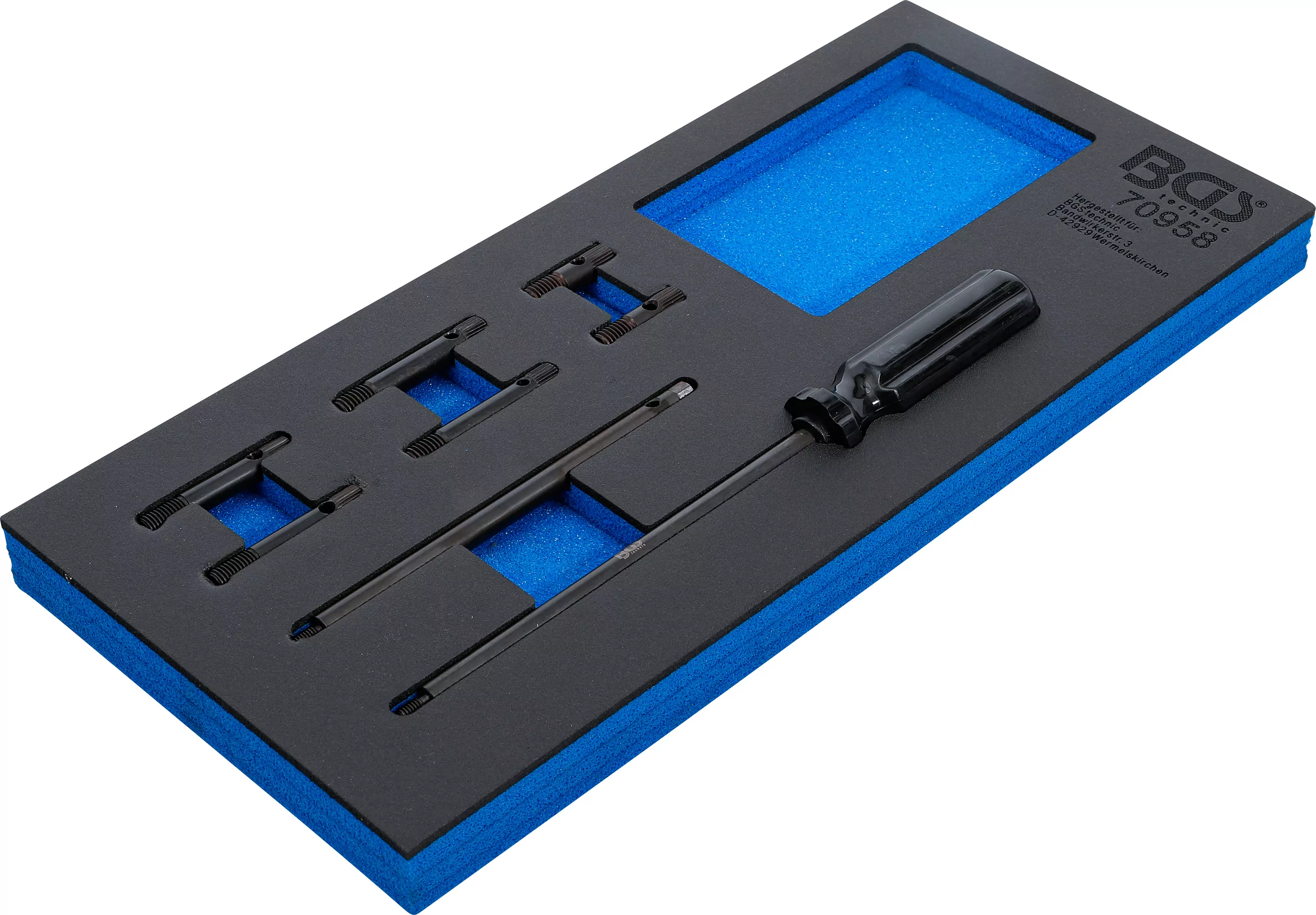 Werkstattwageneinlage 1/3: Ausrichtwerkzeug-Satz für Zylinderkopfdichtungen | für VAG