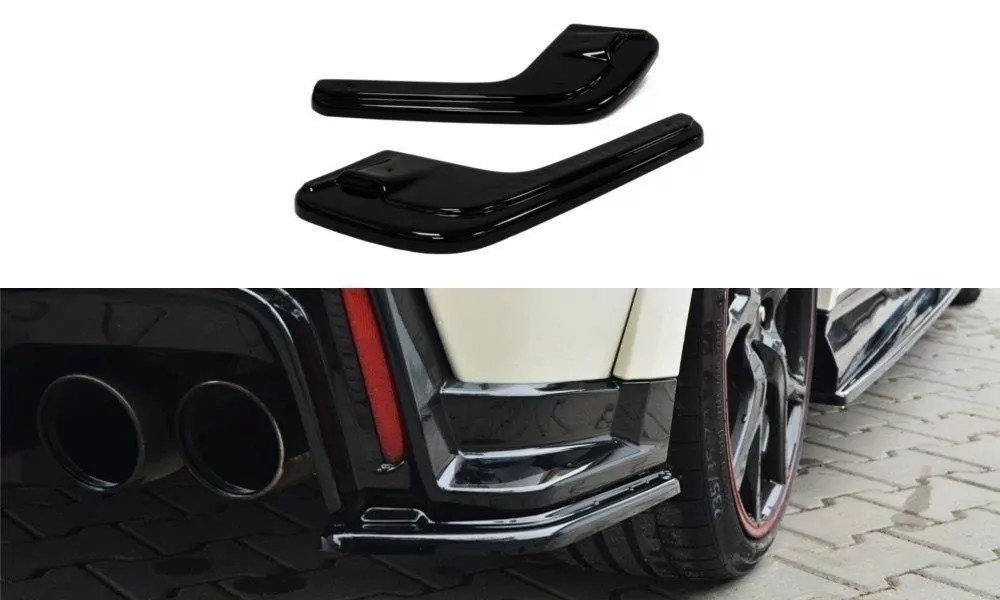 Heck Ansatz Flaps Diffusor Passend Für Diffusor Passend Für HONDA CIVIC IX TYPE R Schwarz Hochglanz Schwarz Hochglanz