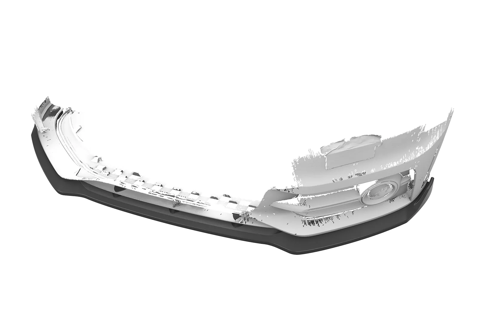 Cup-Spoilerlippe mit ABE für Audi A1 (8X) S-Line CSL773 Schwarz Strukturiert