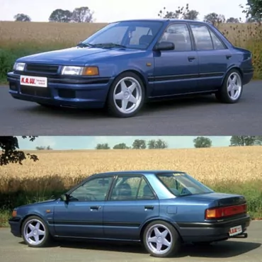 K.A.W. PlusKit Sportfahrwerk für Mazda 323 4türig Stufenheck (BG) ab 06/1989 bis 10/1994