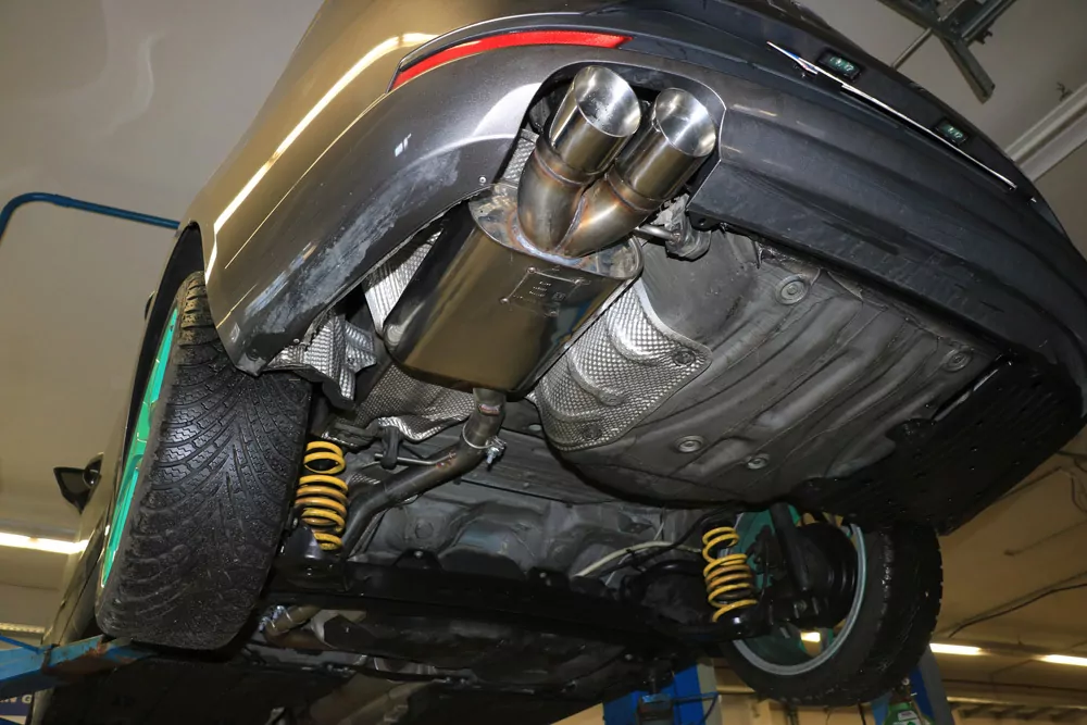 Seat Leon 5F ST - Starre Hinterachse  Endschalldämpfer - 2x90 Typ 25