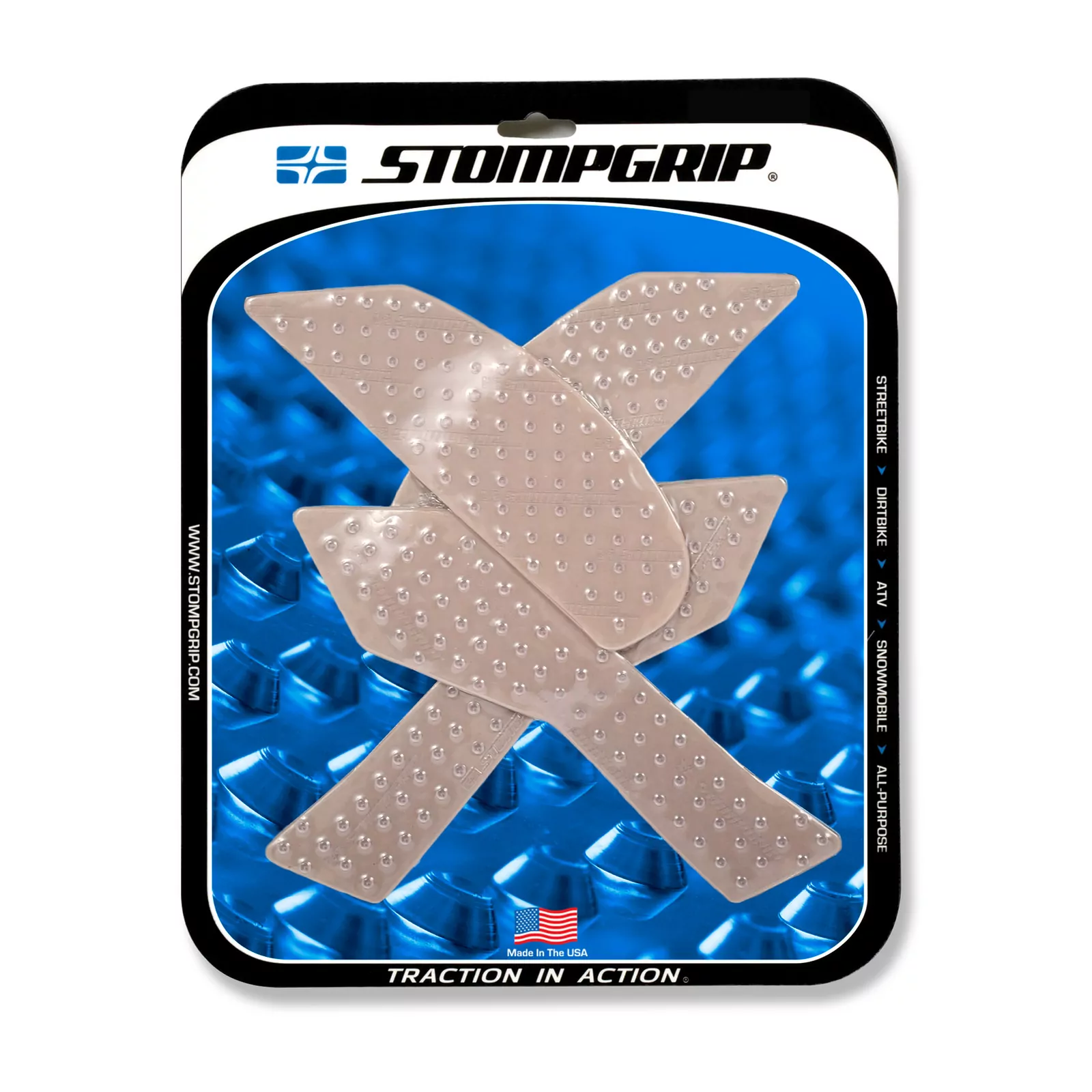 Stompgrip Traction Pad Volcano für Kawasaki Z900 17-22 Klar
