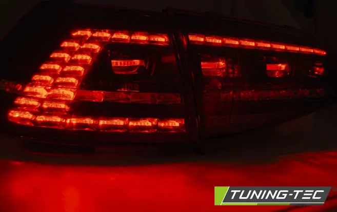Led Tail Lights Sport Red Smoke Seq Fits Vw Golf 7 13-17