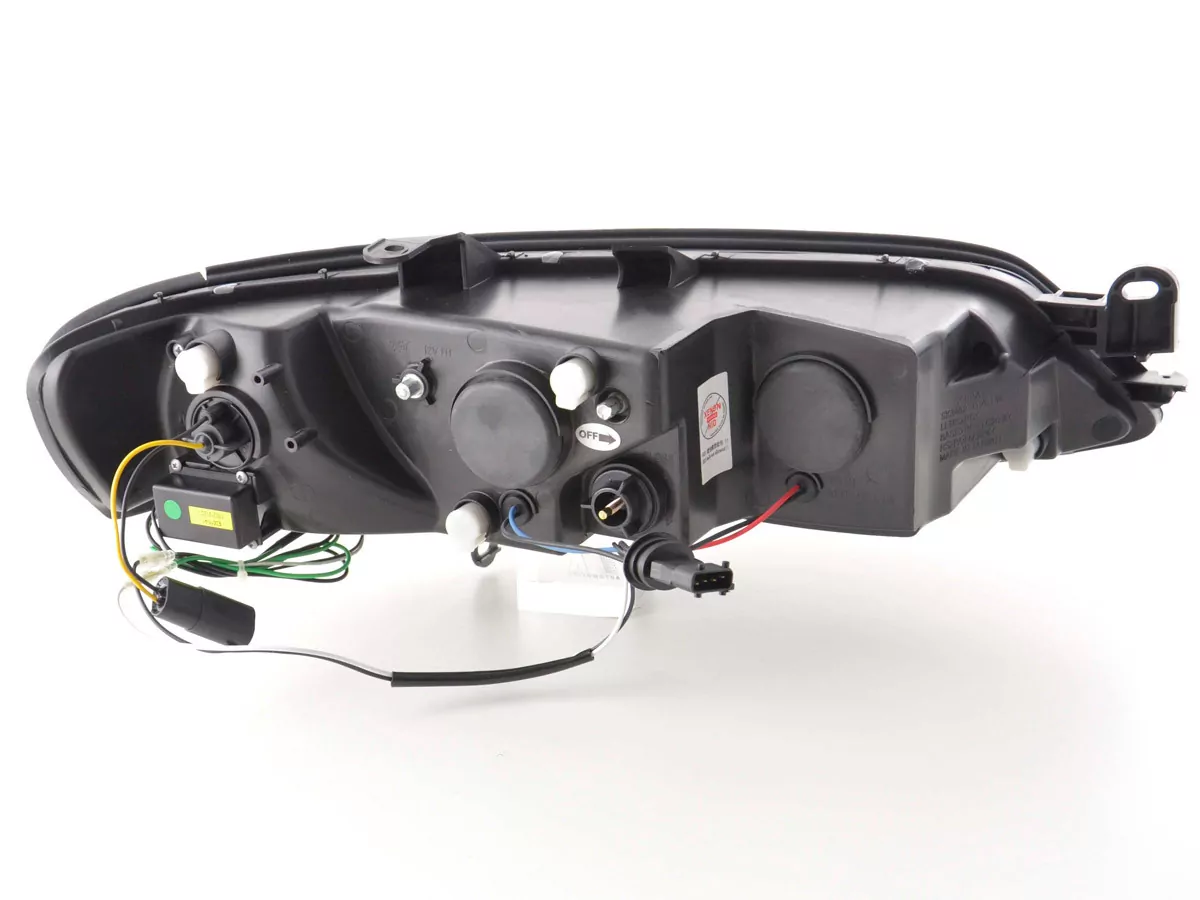 Scheinwerfer Set Daylight LED TFL-Optik Opel Vectra B Bj. 99-02 schwarz