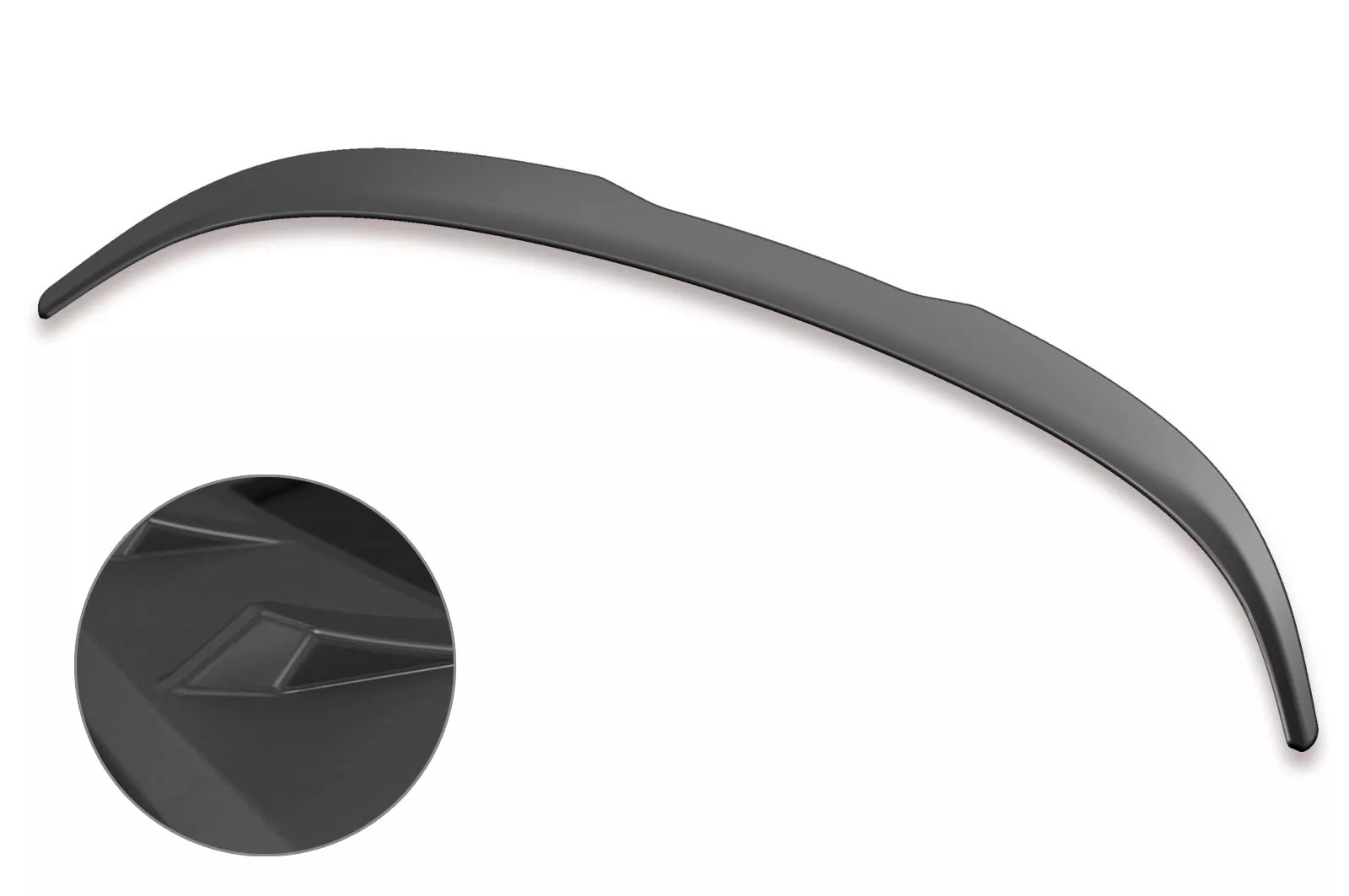 Heckflügel mit ABE für VW Scirocco III Lackierfreundlich (schwarz matt)