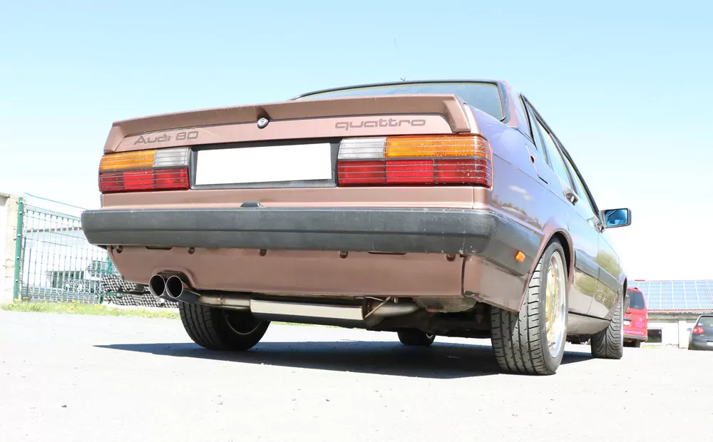 Audi 80/90 Typ 85 quattro Vorfacelift  Endschalldämpfer - 2x76 Typ 14
