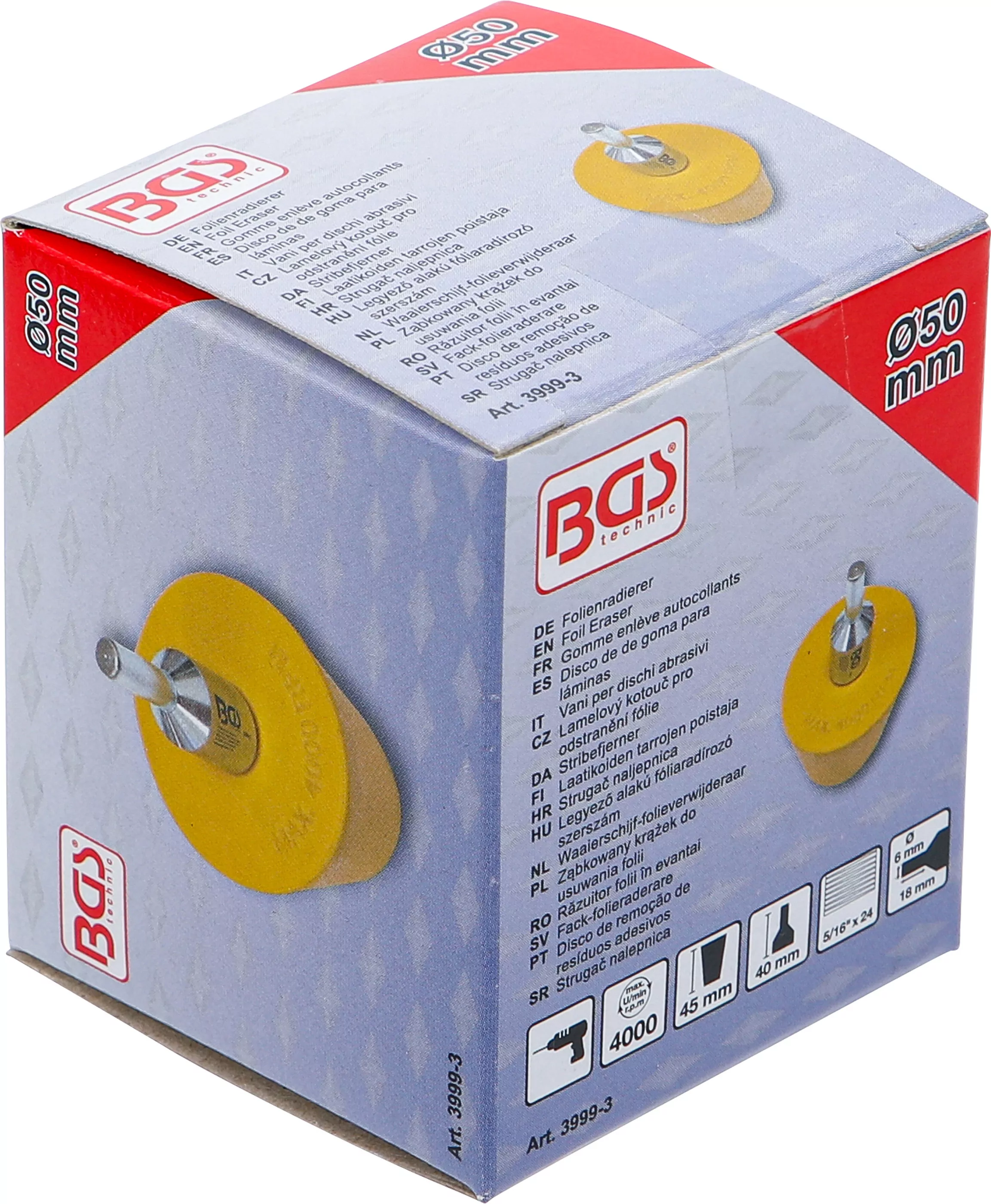 Folienradierer | Kegelform | Ø 50 mm