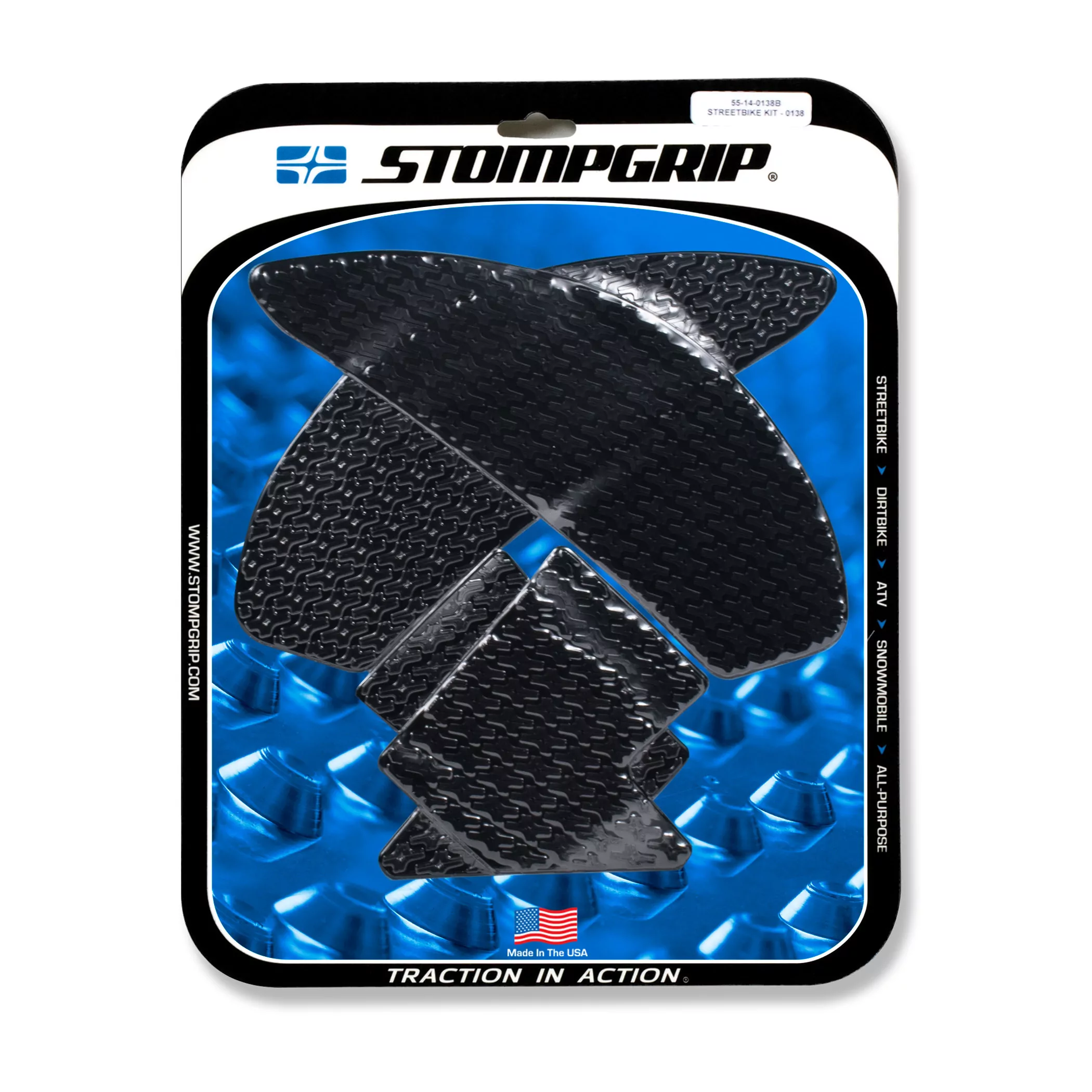 Stompgrip Traction Pad Icon für Yamaha MT-10 17-21 Schwarz