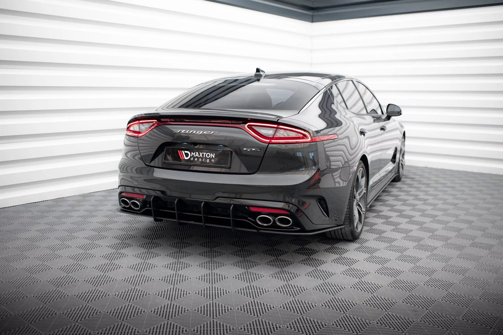 Street Pro Heck Ansatz Flaps Diffusor Für Kia Stinger GT / GT-Line  Mk1